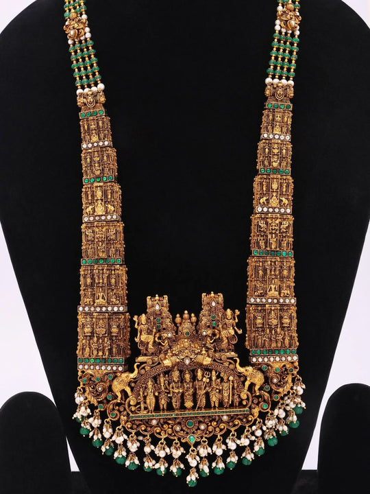 Meenakshi Temple Sterling Silver Necklace