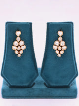 Kundan Brass Necklace Set with Matching Earrings