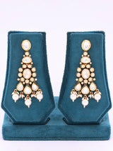 Kundan Pearl Drop Bridal Necklace and Earrings Set