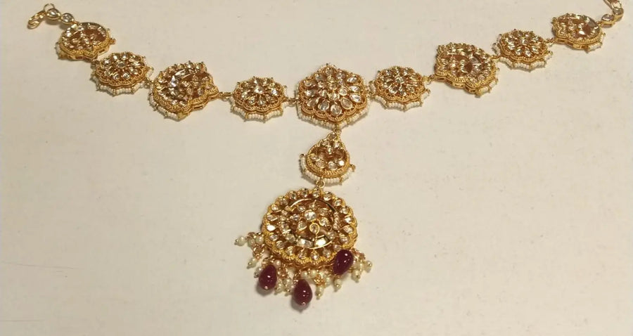 Antique Brass Mathapatti Head Jewellery