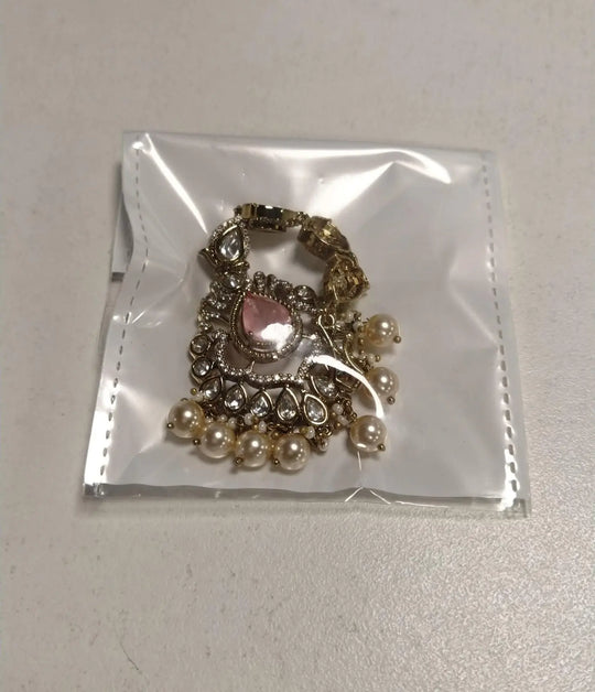 Antique Brass Floral Maang Tikka