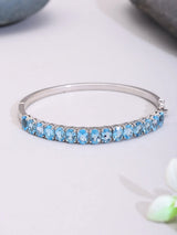 Swiss Blue Topaz Sterling Silver Bracelet