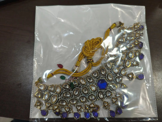 Brass Necklace Set with Traditional Indian Craftsmanship