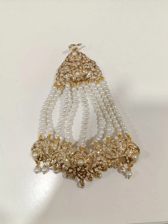 Antique Brass Passa Headpiece with Filigree Detail