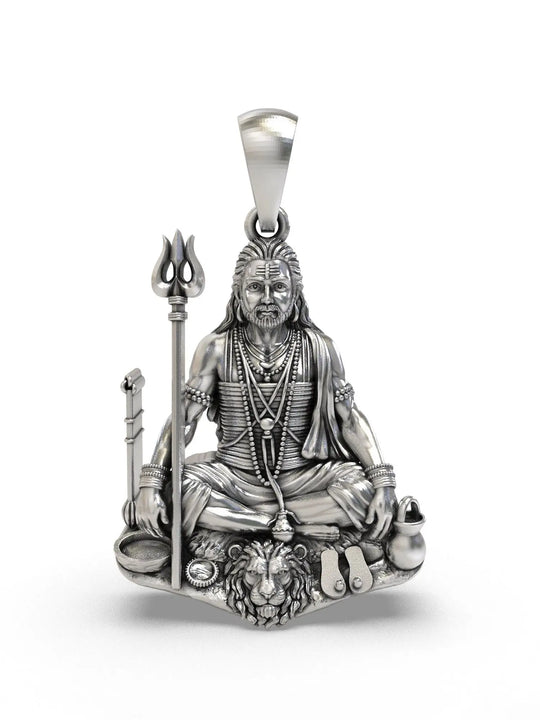Guru Gorakhnath Devotional Sterling Silver Pendant