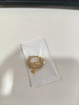 Golden Brass Nose Ring with Traditional Finish