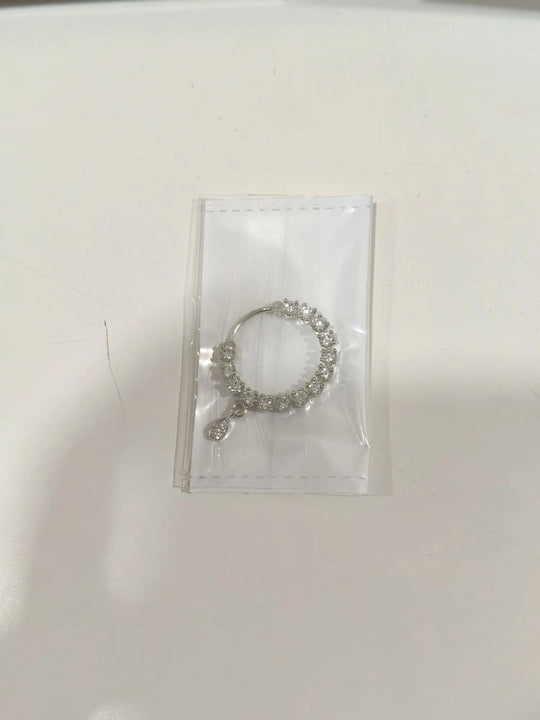 Golden and Silver Brass Nose Ring