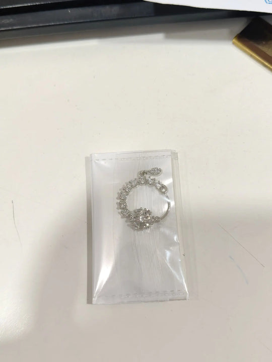 Golden and Silver Brass Nose Ring