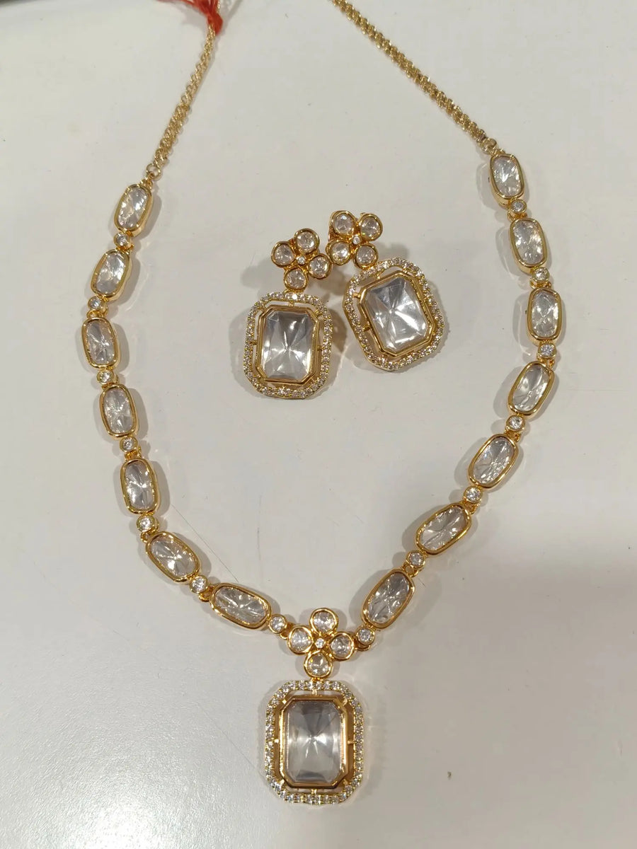 Brass Necklace Set with Traditional Crafted Detailing