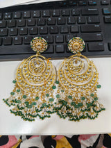 Antique Brass Jhumka Earrings with Filigree Detail