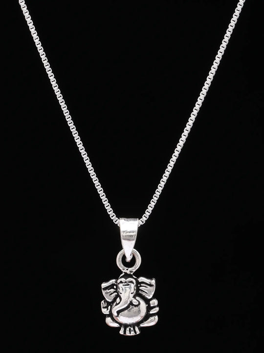 Lord Ganesha Sterling Silver Pendant