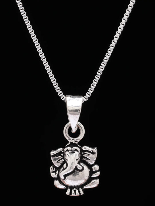Lord Ganesha Sterling Silver Pendant