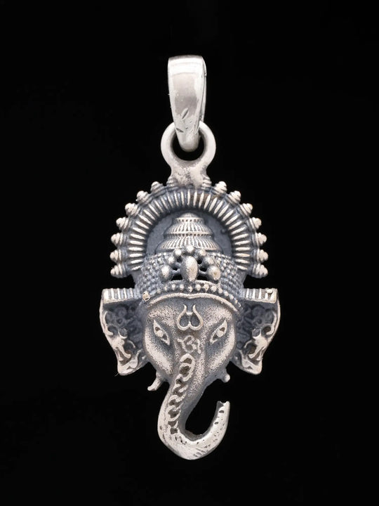 Lord Ganesha Sterling Silver Pendant