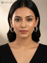 Sterling Silver Semi Hoop Earrings