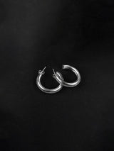 Sterling Silver Semi Hoop Earrings