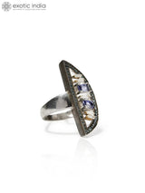 Iolite Gemstone Sterling Silver Ring