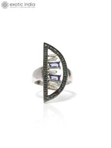 Iolite Gemstone Sterling Silver Ring