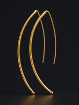 18K Gold Earrings in a Contemporary Designer Style