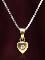 Diamond Set 18K Gold Heart Pendant for Valentine