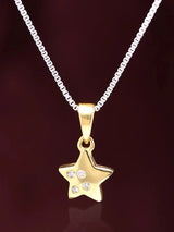 Star-Shaped Diamond Pendant in 18K Gold