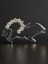 Cubic Zirconia Sterling Silver Designer Pendant