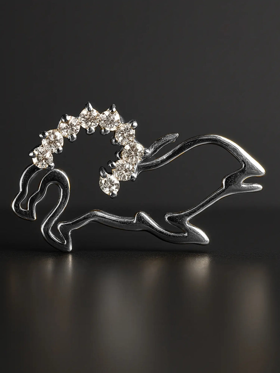 Cubic Zirconia Sterling Silver Designer Pendant