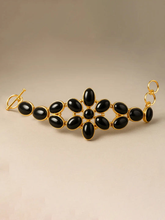 Black Onyx Sterling Silver Bracelet