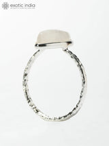 Marquise Cut Rainbow Moonstone Sterling Silver Ring