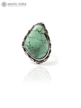 Turquoise Sterling Silver Adjustable Ring