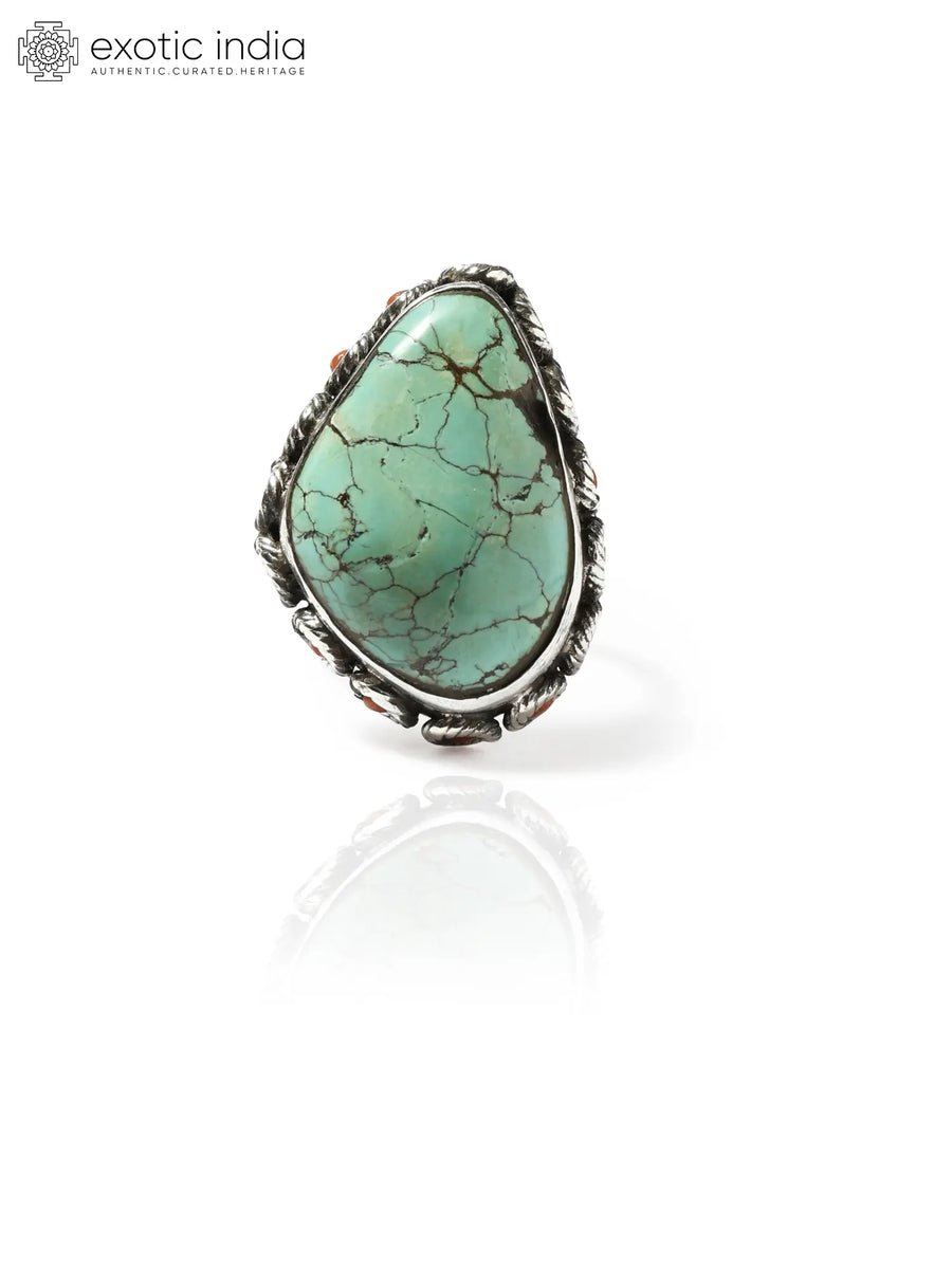 Turquoise Sterling Silver Adjustable Ring