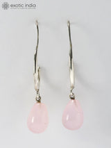 Rose Quartz Sterling Silver Earrings