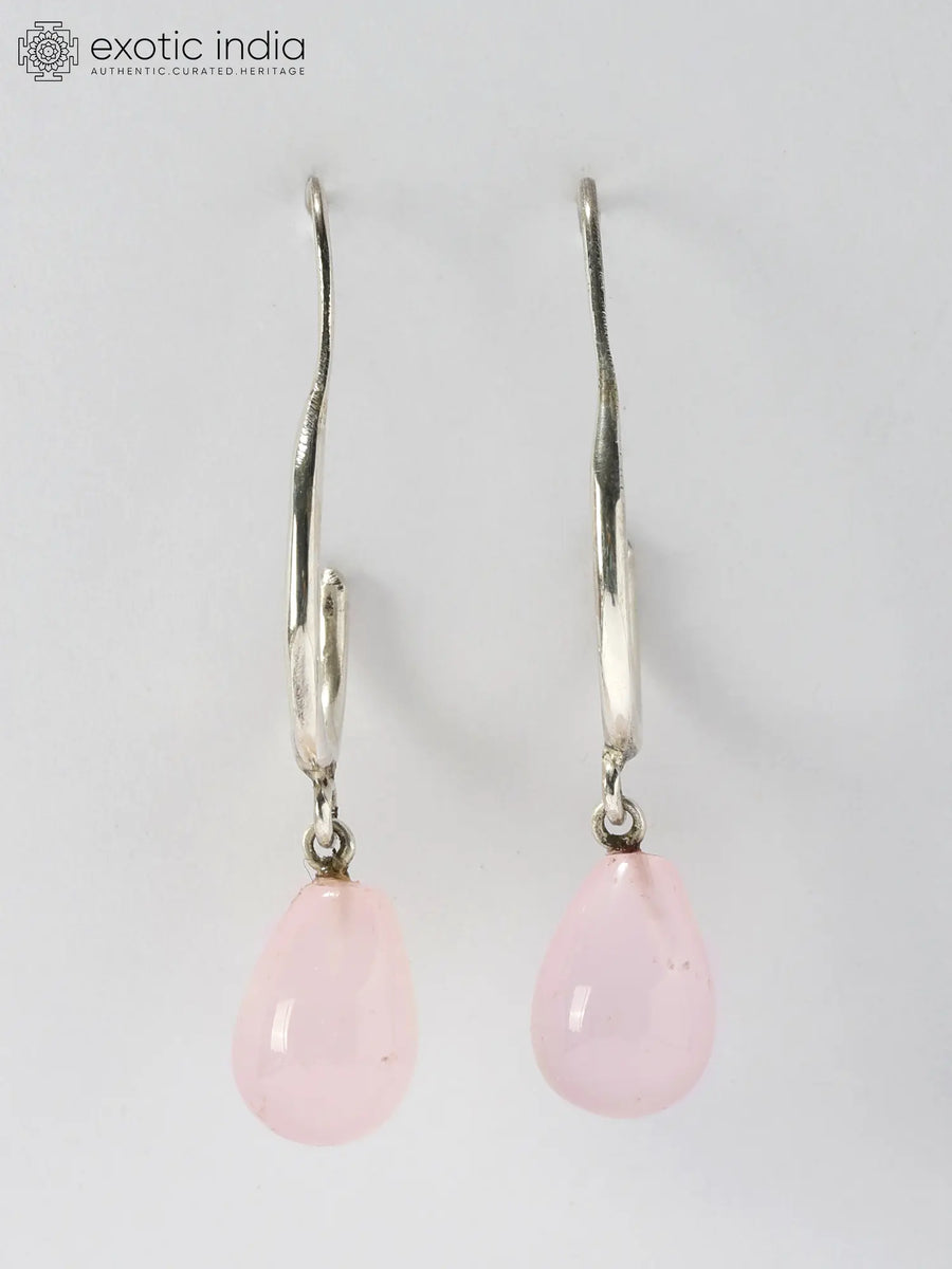 Rose Quartz Sterling Silver Earrings