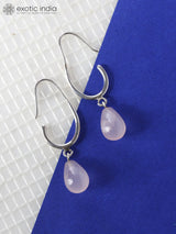 Rose Quartz Sterling Silver Earrings