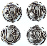 Hari Om Sterling Silver Beads Necklace (Price Per Piece)