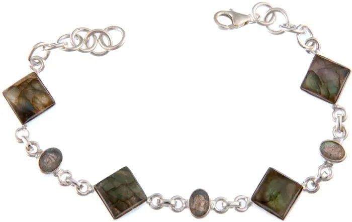 Labradorite Sterling Silver Bracelet