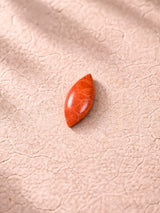 Marquise Cut Sponge Coral Single Stone Pendant Necklace