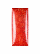Sponge Coral Cabochon Necklace in Natural Red Coral