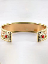 Triple Om Aum Copper Alloy Spiritual Bracelet