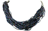 Multicolour Beaded Bunch Necklace in Festive Hues