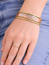 Faux Coral Ganesha Motif Copper Alloy Cuff Bracelet