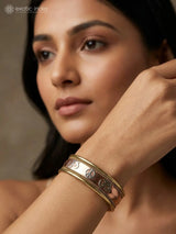 Om Motif Copper Alloy Bracelet