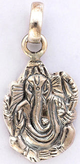 Lord Ganesha Sterling Silver Pendant