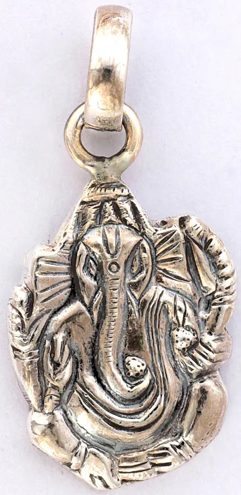 Lord Ganesha Sterling Silver Pendant