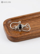 Garnet and Labradorite Sterling Silver Jewellery Clasp
