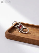 Garnet and Labradorite Sterling Silver Jewellery Clasp