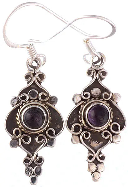 Amethyst Sterling Silver Earrings
