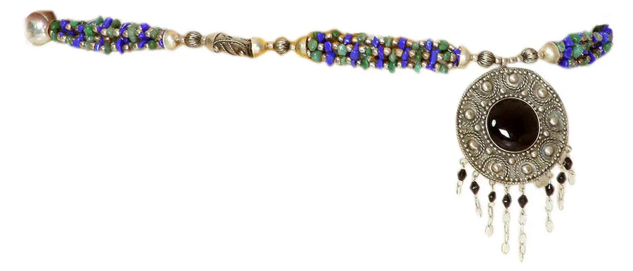 Multicolour Beaded Belly Chain with Dangles