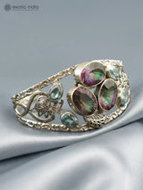 Faceted Mystic Topaz Sterling Silver Bracelet