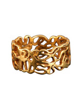 Gold Plated Sterling Silver Lattice Ring