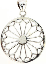 Sterling Silver Lattice Work Pendant
